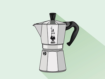 No. 2 // Bialetti coffee coffeelover colorpalette gradients graphic graphicdesign illustration illustrator pastel vector vectorart
