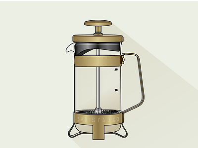 No. 3 // Frenchpress coffee coffee art colors gradient graphic graphicdesign illustration illustrator vector vectorart