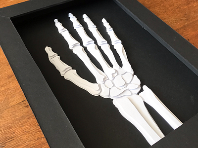 Papercut No.6✖️Skeleton Hand