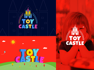 Toy Castle children color creative fun happy kids kids logo play playing toy castle toy logo toy mark