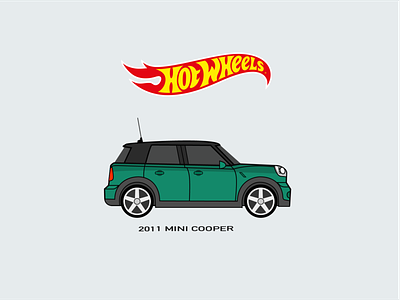 HotWheels Car Illustration mini copper car design illustration vector