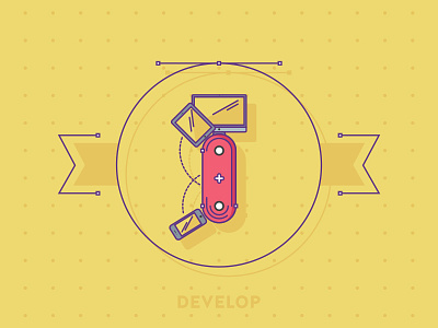 Agency Tools to Develop design develop icon illustration knife swiss tools vector