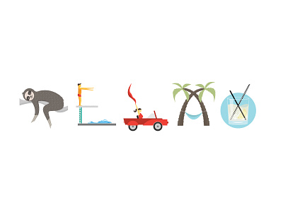 Word Art :: Relax a chill e holiday illustration l letter r relax summer vector x