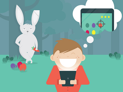 The best easter egg hunts aren’t downloaded… app bunny easter egg hunt games green rabbit