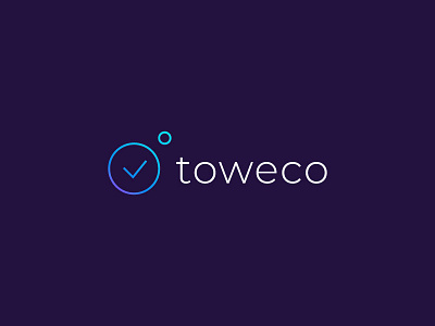 Toweco company app branding design logo minimal vector