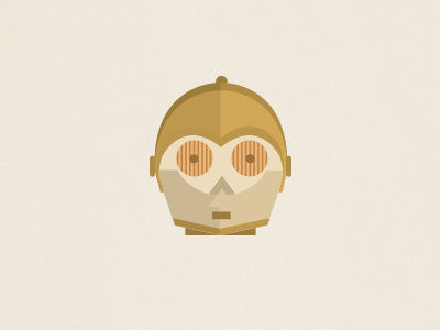 C-3PO says hello droid icon starwars