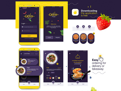 Good Food, App UI design adobe xd design graphic mobile app ui ux user