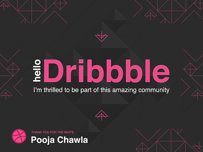 Hello Dribbble first shot hello dribbble welcome shot