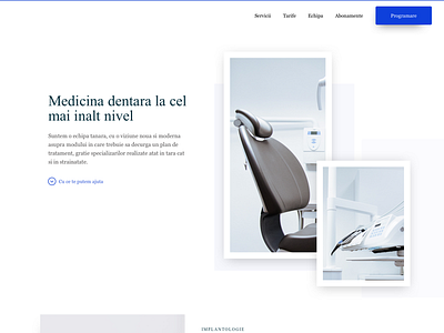 Luxury dental clinic (WIP) ⚒ clean dental interface layout web