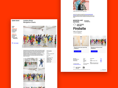 Spike Island website redesign