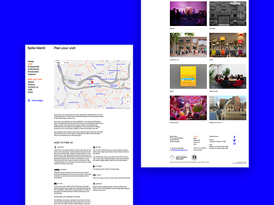 Spike Island website redesign design development ui design ux design website design wordpress