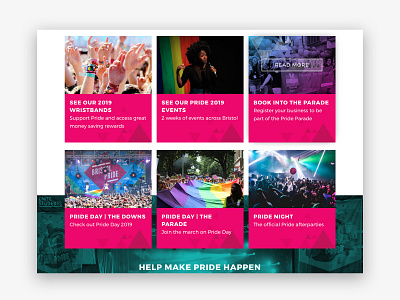 Bristol Pride Card Design bristol card design development pride 2019 ui design ux design website design wordpress