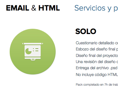 List of services and prices | HTML Email email green html list minimal pdf price service white