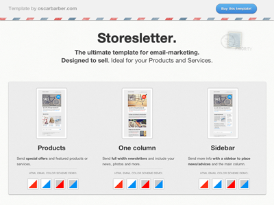 Storesletter. Ultimate HTML email marketing template 