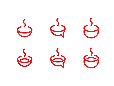 Food App Logo iterations