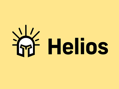 Helios Branding brand branding helios helmet icon illustration logo mark simple symbol