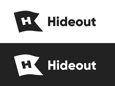 Hideout Logo brand brand design brand identity branding flag hideout icon logo mark symbol