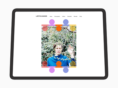 Laetitia Sadier - Official Site Redesign