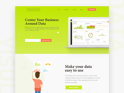 landing page data landing page