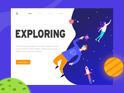 web design astranaut design rockets space vr web web design website