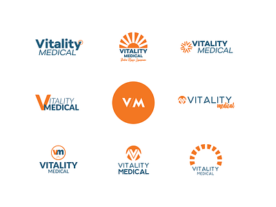 Vitality Medical Branding branding design logo