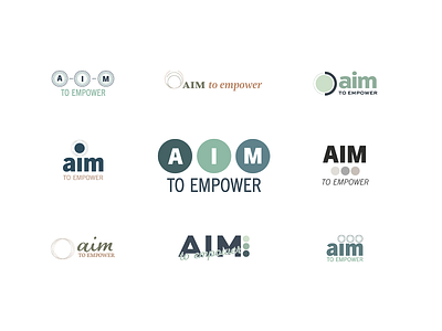 A.I.M. To Empower Logo branding design logo