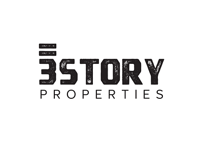 3 Story Properties Logo branding design logo