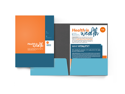 Vitality Medical Folder and Info Sheet Design branding email design folder design graphic design logo graphicdesign graphicdesigner logodesign medical medical design print design tagline