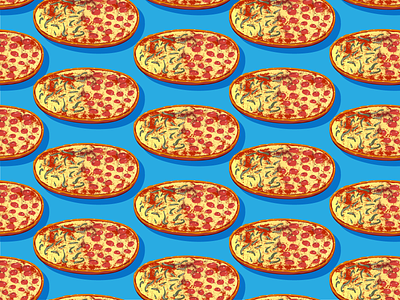 Pepperoni Pizza Sketch food illustration food marketing foodie illustrator pizza illustration restaurant marketing vector