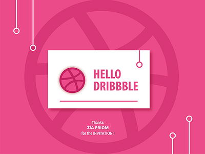 First Shot on Dribbble design dribbble first flat hello illustration shot