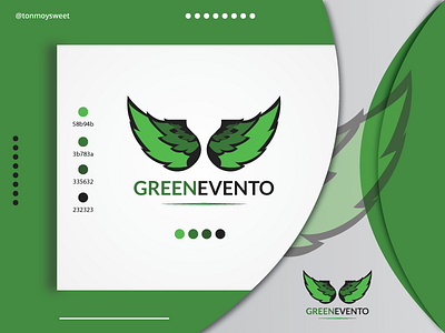 Greenevento Logo Presentation graphic design logo logo design presentation
