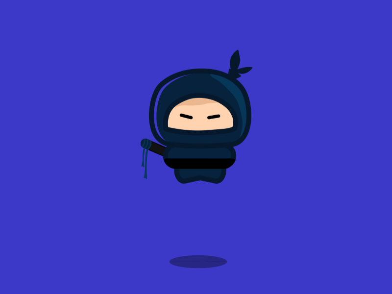 Keep calm affter animation colors design effects flat ninja