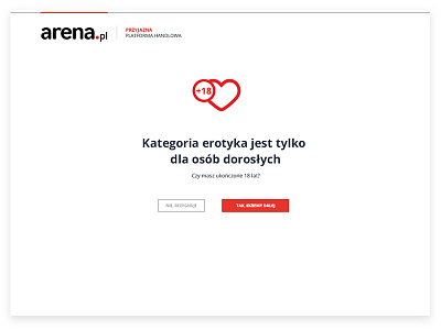 arena.pl UI design ecommerce shop ui view
