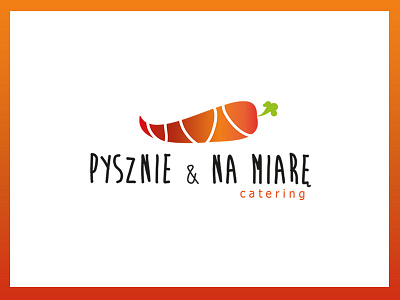 Pysznie & na miarę logotype catering fun logo logotype vegetables