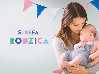 Strefa Rodzica Key visual branding calm childhood graphic kv logo parents simple