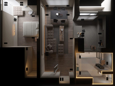 dv1h architecture igorsirotov interior design minimalist visualization архитектурное проектирование визуализация дизайн интерьера