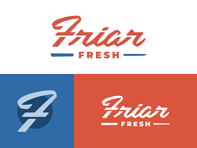 Friar Fresh Bakery Logo bakery fresh friar logo script wordmark