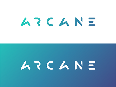 Arcane Wordmark arcane gradient identity logo type wordmark