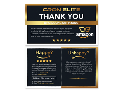 Amazon Thank You Card