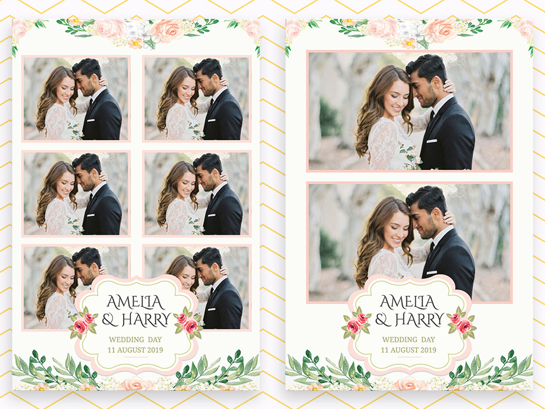 Custom Photo Booth Template Design For Wedding By Sayed Pritom On Dribbble