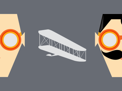 Wright Brother Gif blink brother brothers flight fly gif illustration plane vector wright