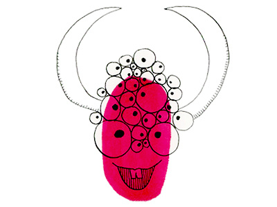 Bull Eyes copic illustration monster