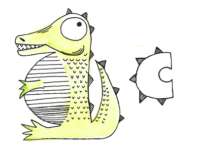 C is for Crikey the Crocodile