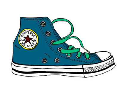 Converse converse doodle illustration sketch sneakers tennis shoes