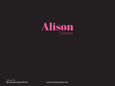 Alison Cosmetics branding cosmetic logo logo design branding logo design challenge logo design concept logo designer logodesign minimalist logo