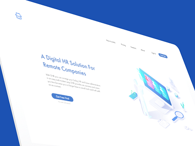 Digital HR for remote companies web design