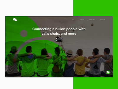 WeChat Landing page redesign