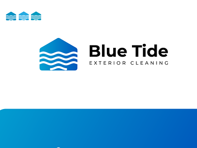 Blue Tide Modern Logo Design blue logo design clean logo design gradient logo design graphic designer in pakistan house logo design logo design logo designer in pakistan minimal logo design modern logo design