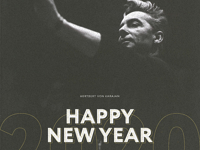 Happy New Year 2020 Design 2020 2020 trend black gold graphic design instagram new new year social media vintage