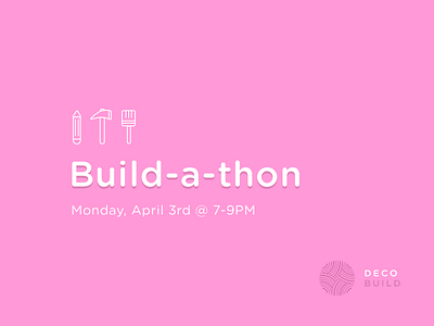 build-a-thon build design event poster